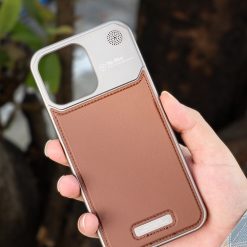 New leather metal aromatherapy phone case
