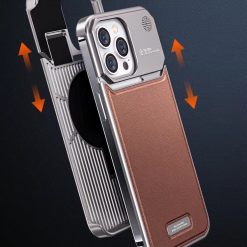 New leather metal aromatherapy phone case