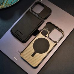 New leather metal aromatherapy phone case