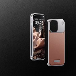 New leather metal aromatherapy phone case