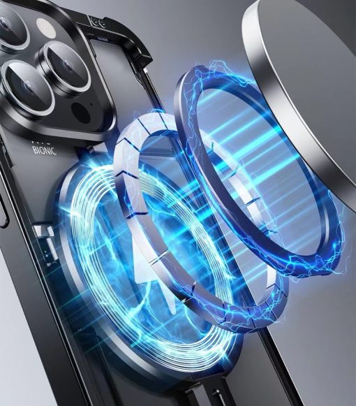 Hollow metal frameless phone case