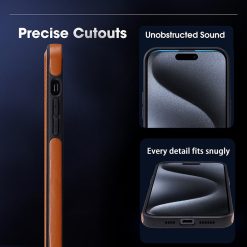 2024 New leather stand magnetic phone case