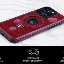 2024 New leather stand magnetic phone case