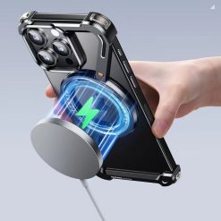 Z-shaped Metal Rotating Stand Magnetic Phone Case
