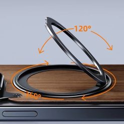 Walnut metal magnetic phone case