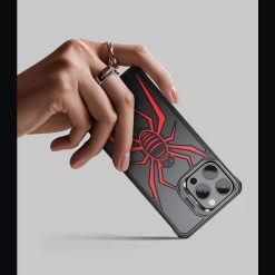 Creative Spider Armor Design Metal Anti-Fall Phone Case