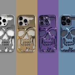 Premium skull laser phone case