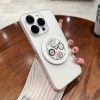 Gradient clock pattern stand magnetic phone case