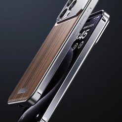 New walnut metal aromatherapy phone case
