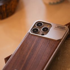 New walnut metal aromatherapy phone case