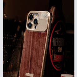 New walnut metal aromatherapy phone case