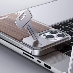 New walnut metal aromatherapy phone case