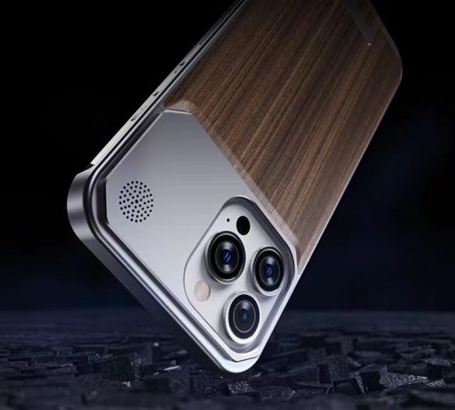 New walnut metal aromatherapy phone case
