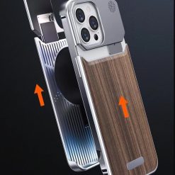New walnut metal aromatherapy phone case