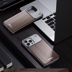 New walnut metal aromatherapy phone case
