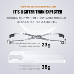 X Metal frame mobile phone case
