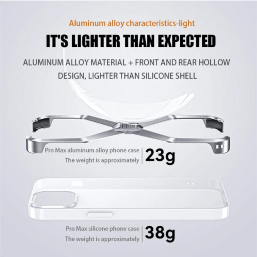 X Metal frame mobile phone case