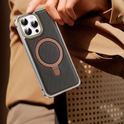 Business Leather Metal Frame Magnetic Phone Case-MGD CASE