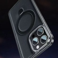 Business Leather Metal Frame Magnetic Phone Case-MGD CASE