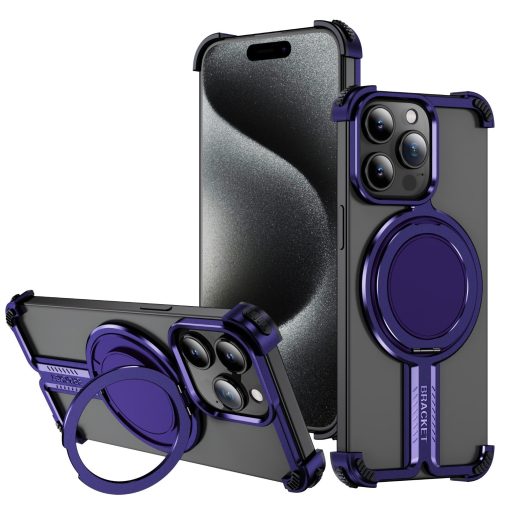 Personalized Skeleton Rotating Magnetic Holder Phone Case-MGD CASE