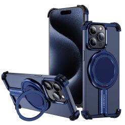 Personalized Skeleton Rotating Magnetic Holder Phone Case-MGD CASE