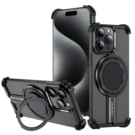 Personalized Skeleton Rotating Magnetic Holder Phone Case-MGD CASE
