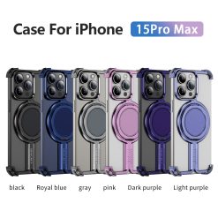 Personalized Skeleton Rotating Magnetic Holder Phone Case-MGD CASE