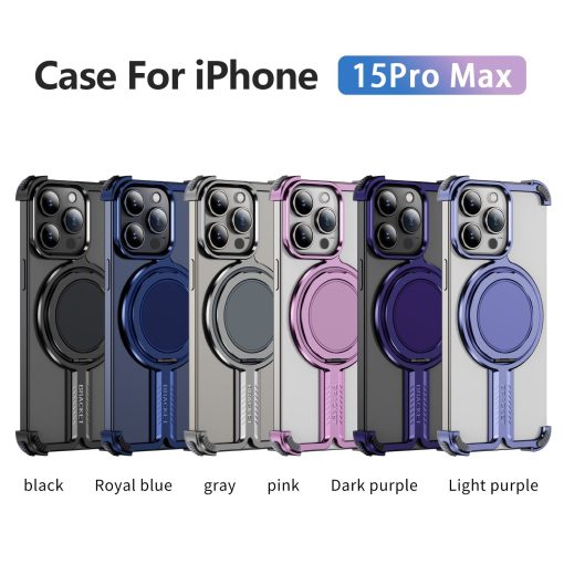Personalized Skeleton Rotating Magnetic Holder Phone Case-MGD CASE