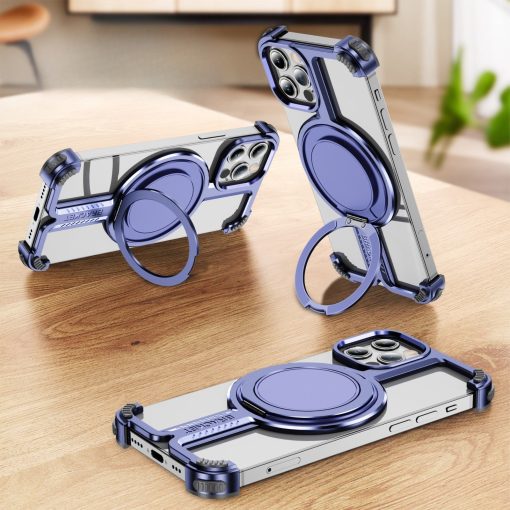Personalized Skeleton Rotating Magnetic Holder Phone Case-MGD CASE