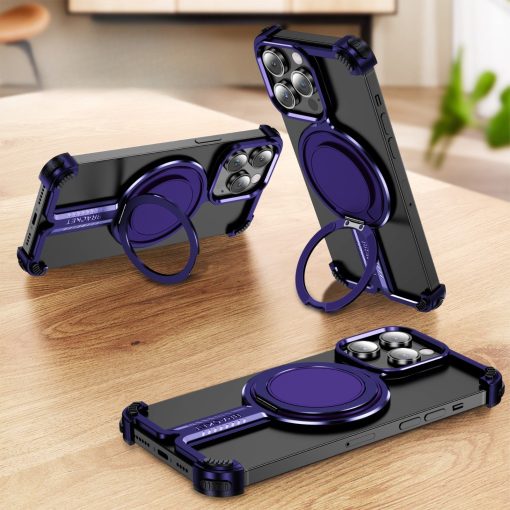 Personalized Skeleton Rotating Magnetic Holder Phone Case-MGD CASE