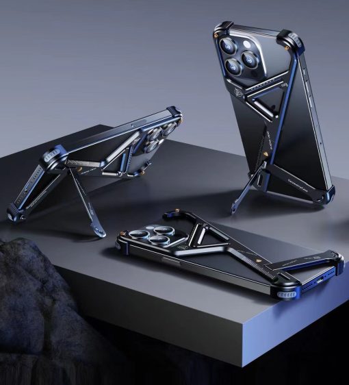 Portable Anti-Fall Geometric Stand Phone Case