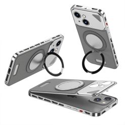 Metal Leather Buckle Magnetic Phone Case