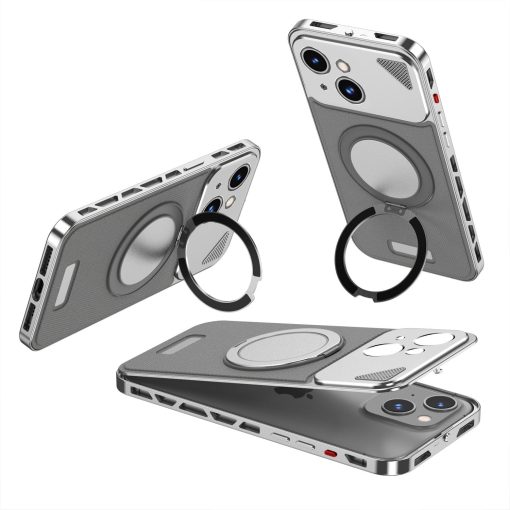 Metal Leather Buckle Magnetic Phone Case