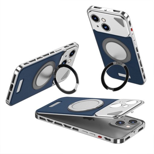 Metal Leather Buckle Magnetic Phone Case