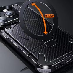 Metal Fiber Magnetic Holder Phone Case