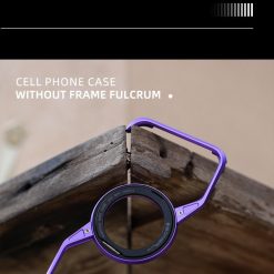 New S-shaped Metal Rotating Magnetic Stand Phone Case