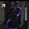 New S-shaped Metal Rotating Magnetic Stand Phone Case
