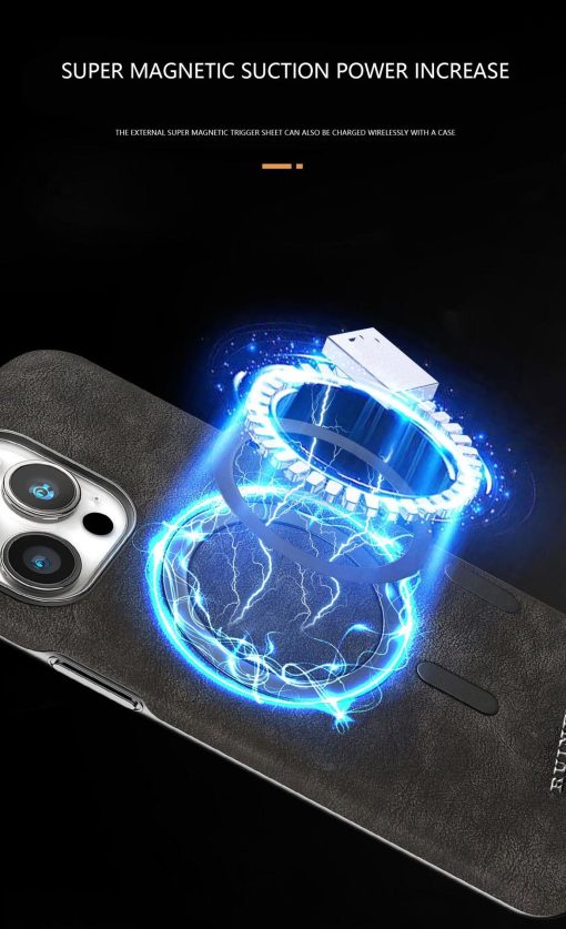 2024 New Business Suede Magnetic Phone Case