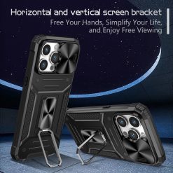 Lens protection anti-fall ring bracket phone case