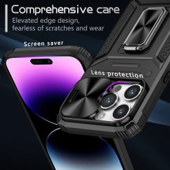 Lens protection anti-fall ring bracket phone case