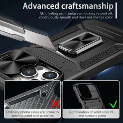 Lens protection anti-fall ring bracket phone case