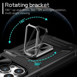 Lens protection anti-fall ring bracket phone case