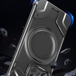 Metal Mecha Frameless Magnetic Bracket Phone Case