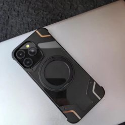 Metal Mecha Frameless Magnetic Bracket Phone Case
