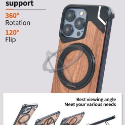 Metal Mecha Frameless Magnetic Bracket Phone Case