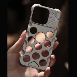 Metal Fragrance Hollow Dot Heat Dissipation Phone Case