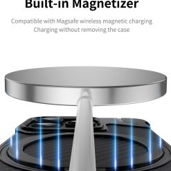 Magnetic Metal Carbon Fiber Rotating Bracket Phone Case