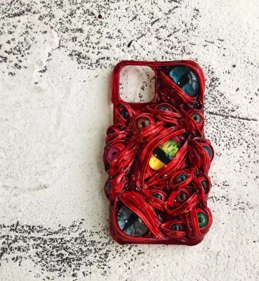 3D Cthulhu Demon Eye Luminous Phone Case £¨Purely Handmade, Pre-Sale£©