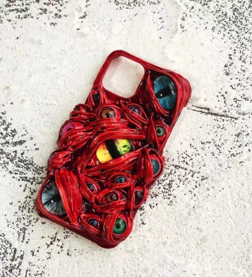 3D Cthulhu Demon Eye Luminous Phone Case £¨Purely Handmade, Pre-Sale£©