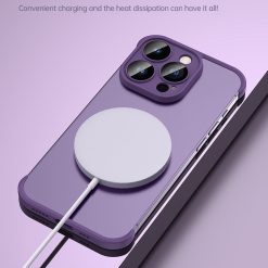 Frameless lens protective phone case
